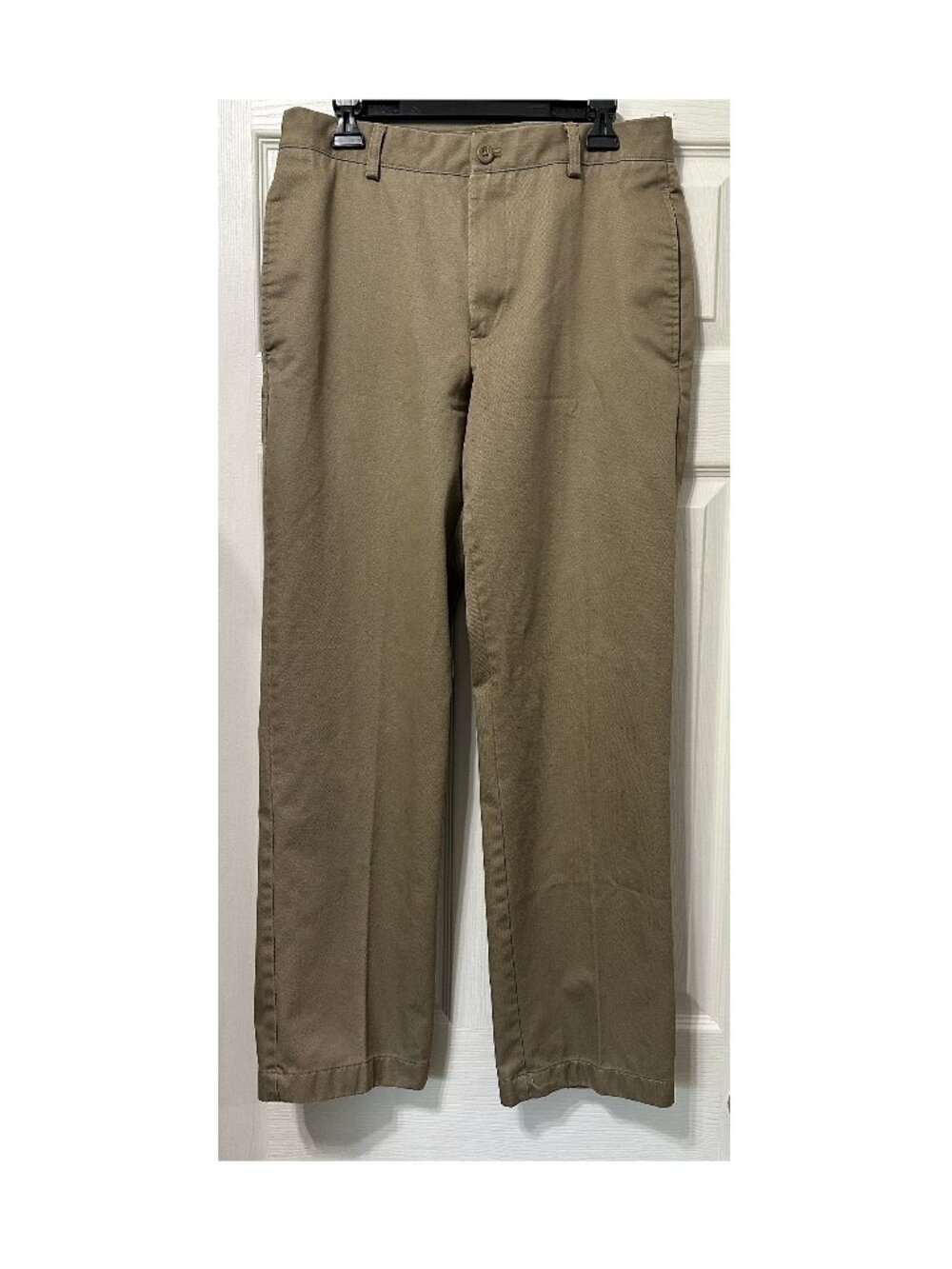Van Heusen Men's Dark Khaki Chinos Pants Size 32x30 - Picture 1 of 5